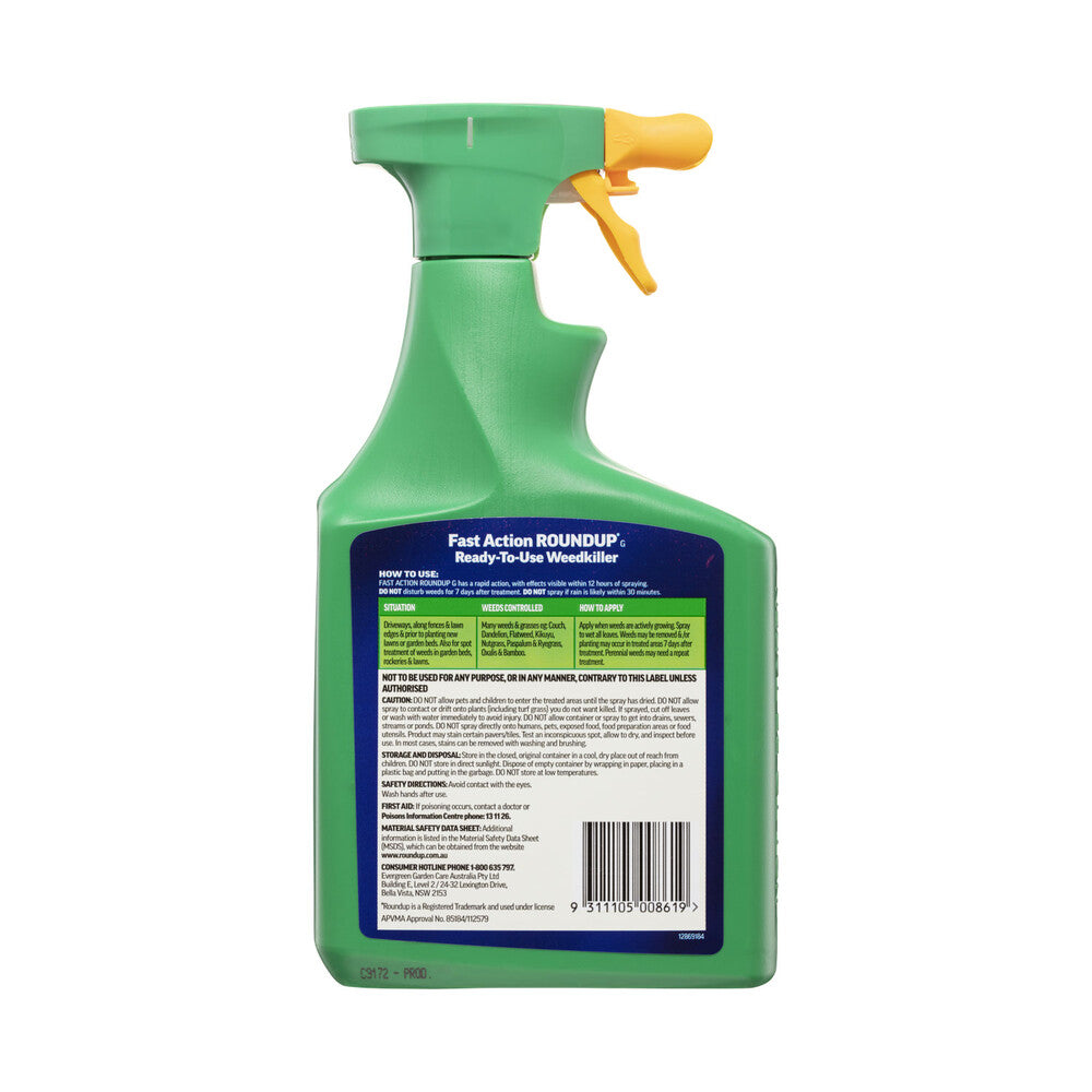 Roundup Fast Action Weed Killer - 1L