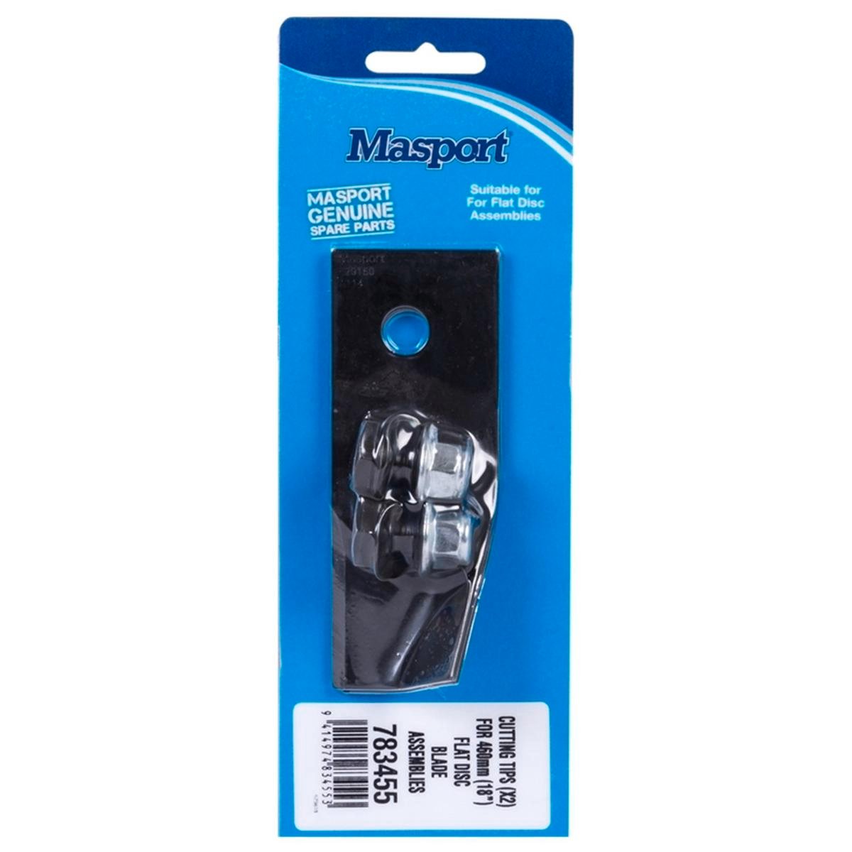 Masport Mower Blade and Bolt Set 18 Inch Metal Durable Replacement