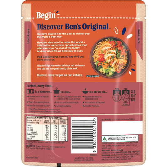 Bens Original Brown Red & Wild Rice Medley Microwave Pouch 250g