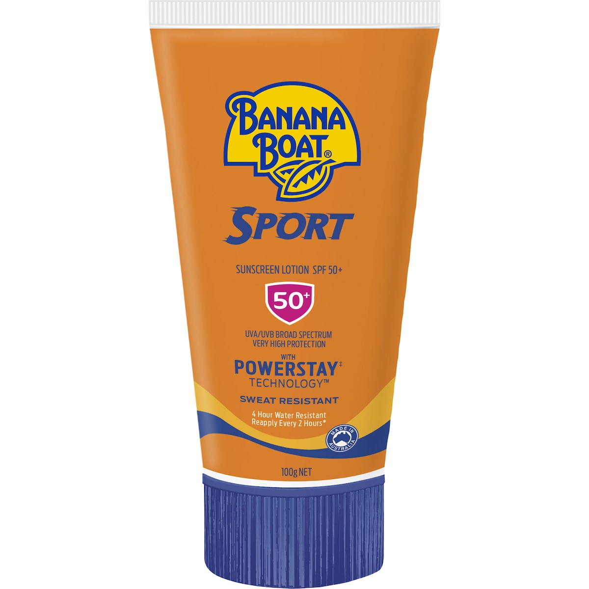 Banana Boat Spf 50+ Sunscreen Sport Tube 100g