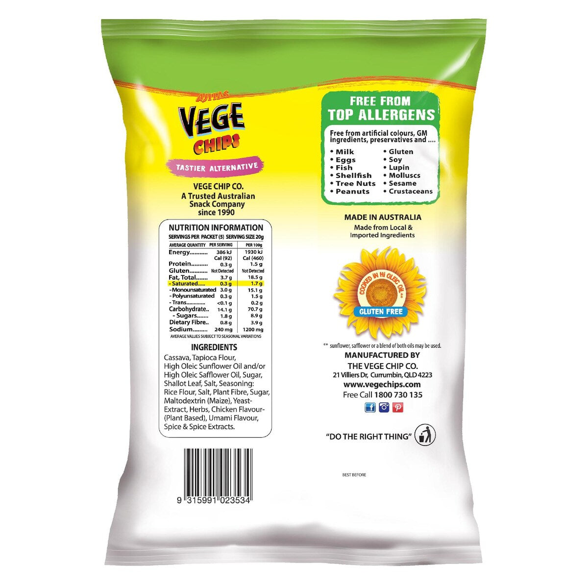Vege Chips Chicken Style 100g