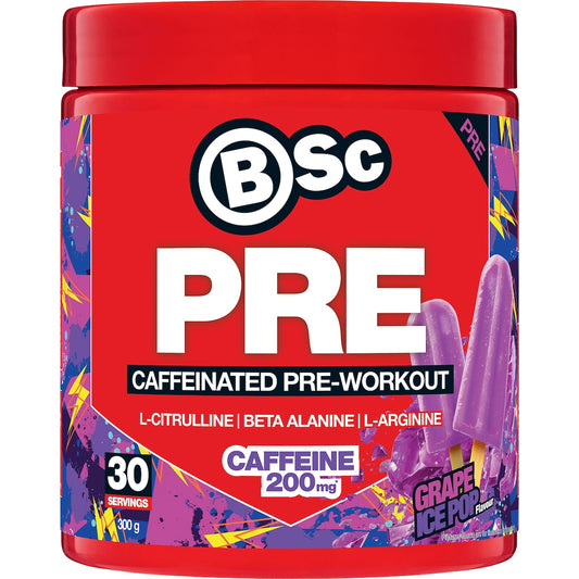 Bsc Pre Caffeinated Pre-workout Grape Ice Pop 300g