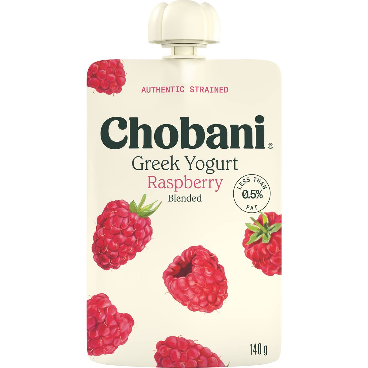 Chobani Raspberry Greek Yoghurt Pouch 140g