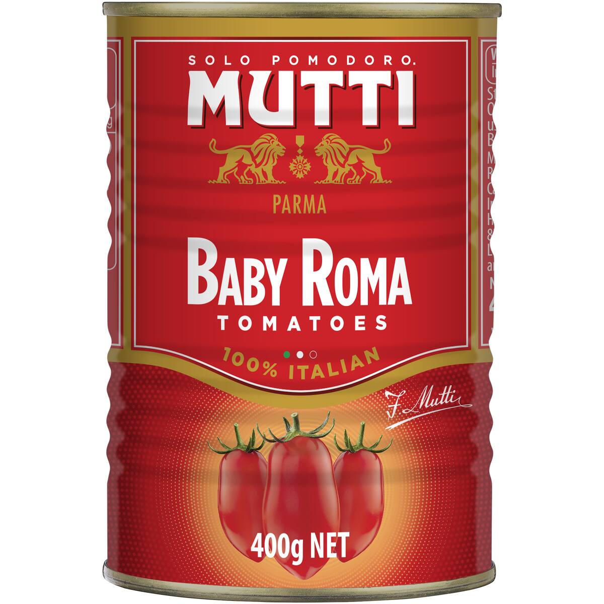 Mutti Baby Roma Tomatoes Whole 400g