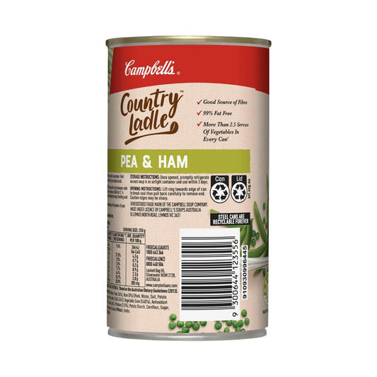 Campbell's Country Ladle Soup Can Pea & Ham - 500g