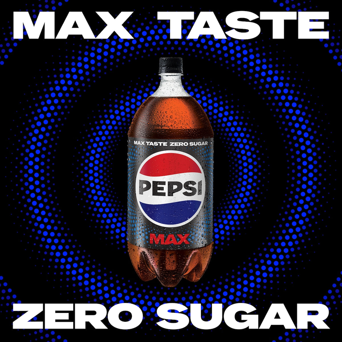 Pepsi Max No Sugar Cola Soft Drink Bottle 2l