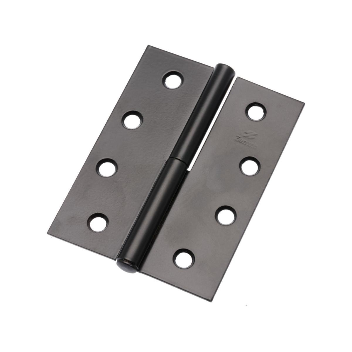 Lane Left Hand Lift Off Hinge - 100 x 75 x 1.6mm - Matte Black - 2 Pack