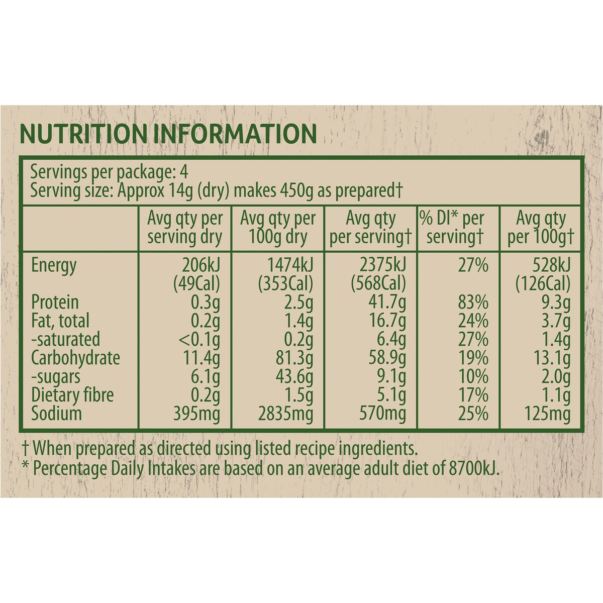 Continental Classics Recipe Base Spaghetti Bolognese 50 G
