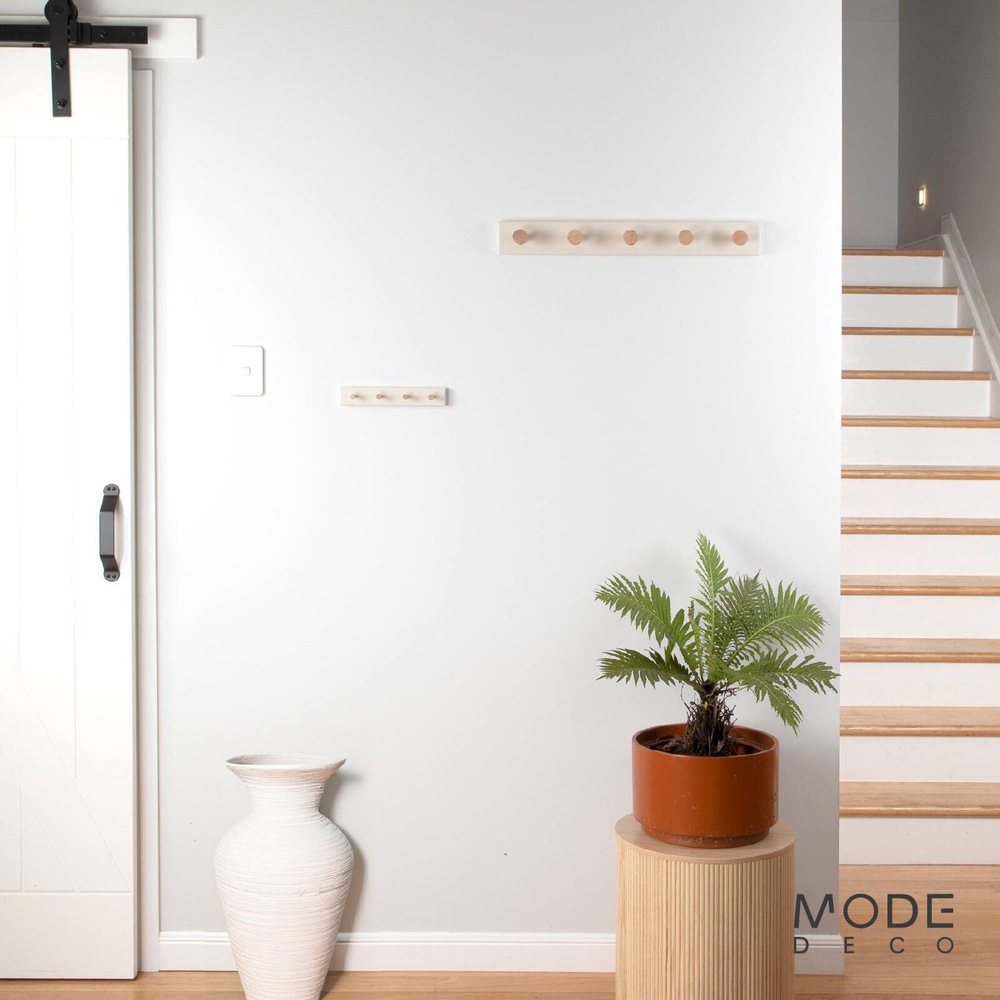 Mode Timber Hook Rack - 5 Hooks - 600mm - Beige