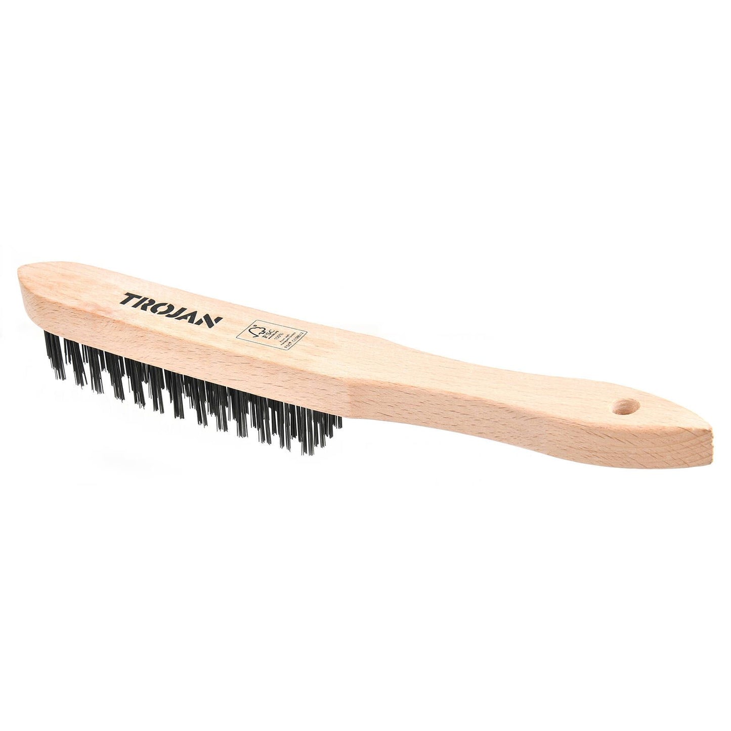 Trojan Carbon Steel Wire Brush - 4 x 15 Rows - 30 x 285mm