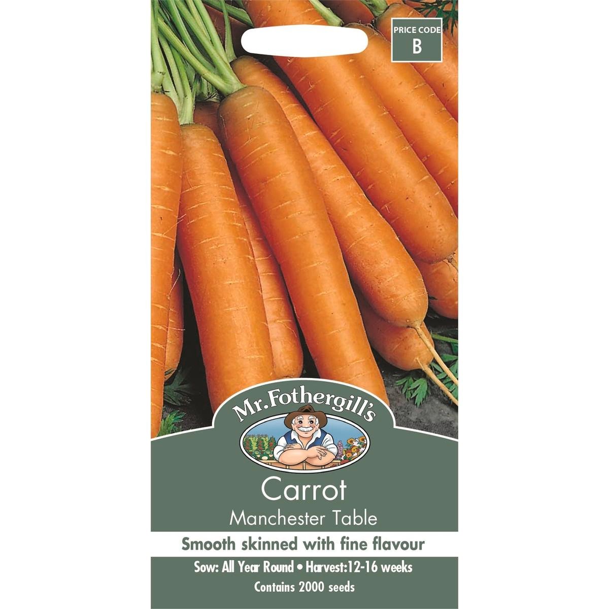 Mr Fothergill Carrot Seeds - Manchester - 16 Weeks - Fine Flavour