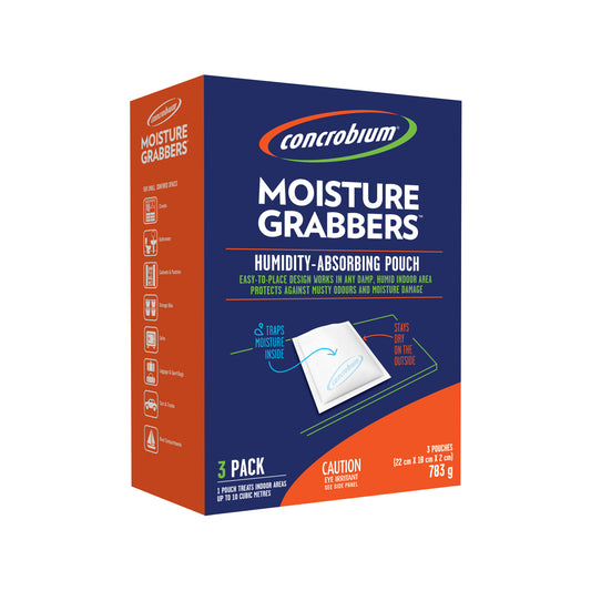 Concrobium Moisture Grabbers Humidity Absorbing Pouches - 3 Pack
