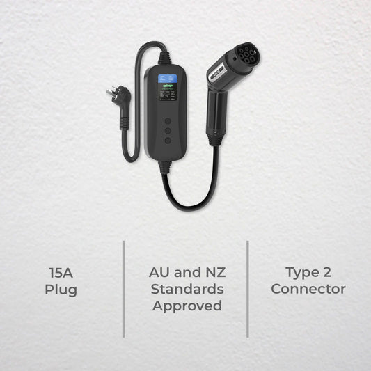 Deta Portable EV Charger - 3.6kW 15A - 5m - IP68