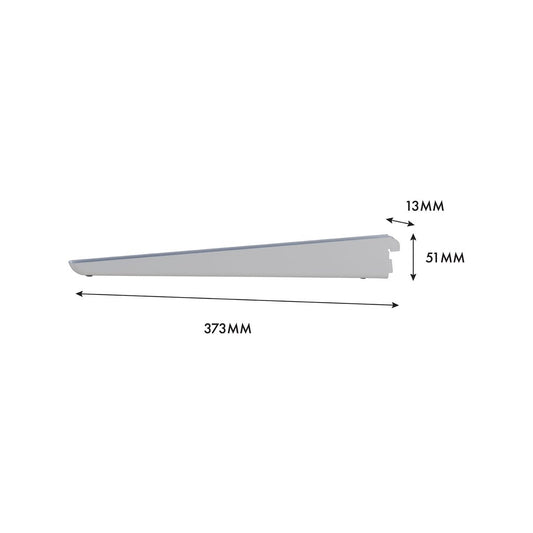 Flexi Storage Home Solutions Advanced Storage 360mm White Double Slot Bracket