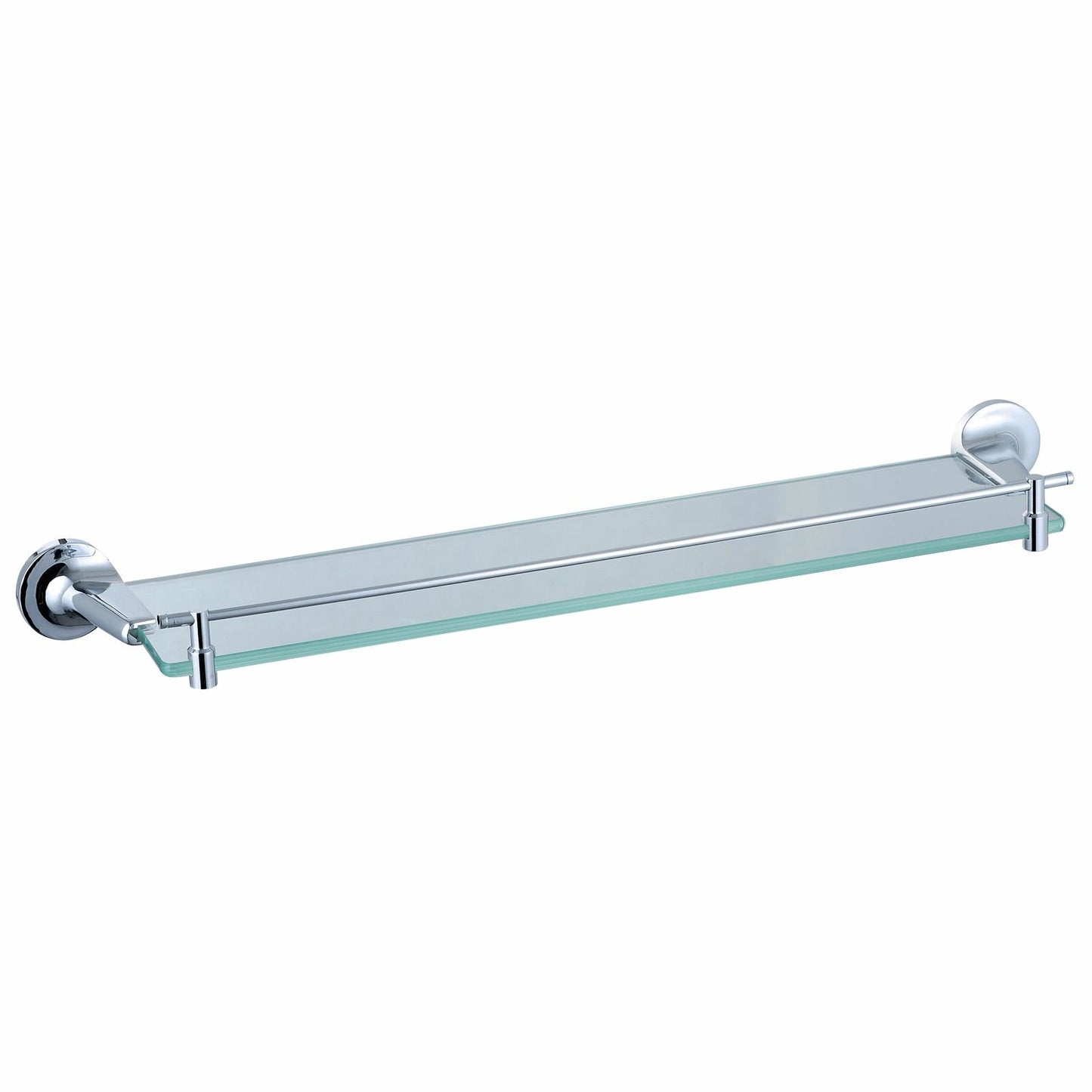 Mondella Prelude Chrome Glass Shelf - 585mm x 57mm x 132mm