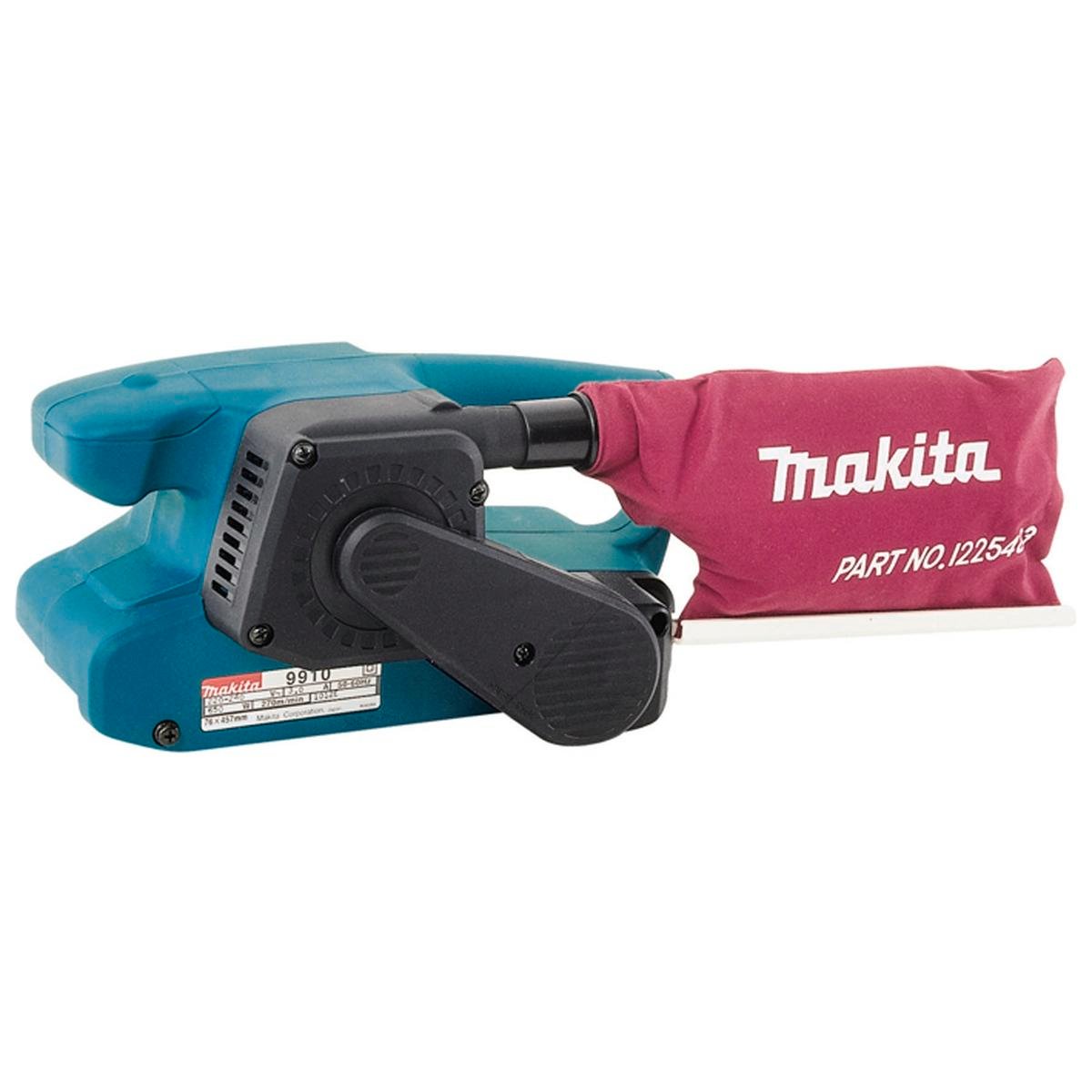 Makita 76mm Belt Sander 9910SP Plastic & Metal Compact Design