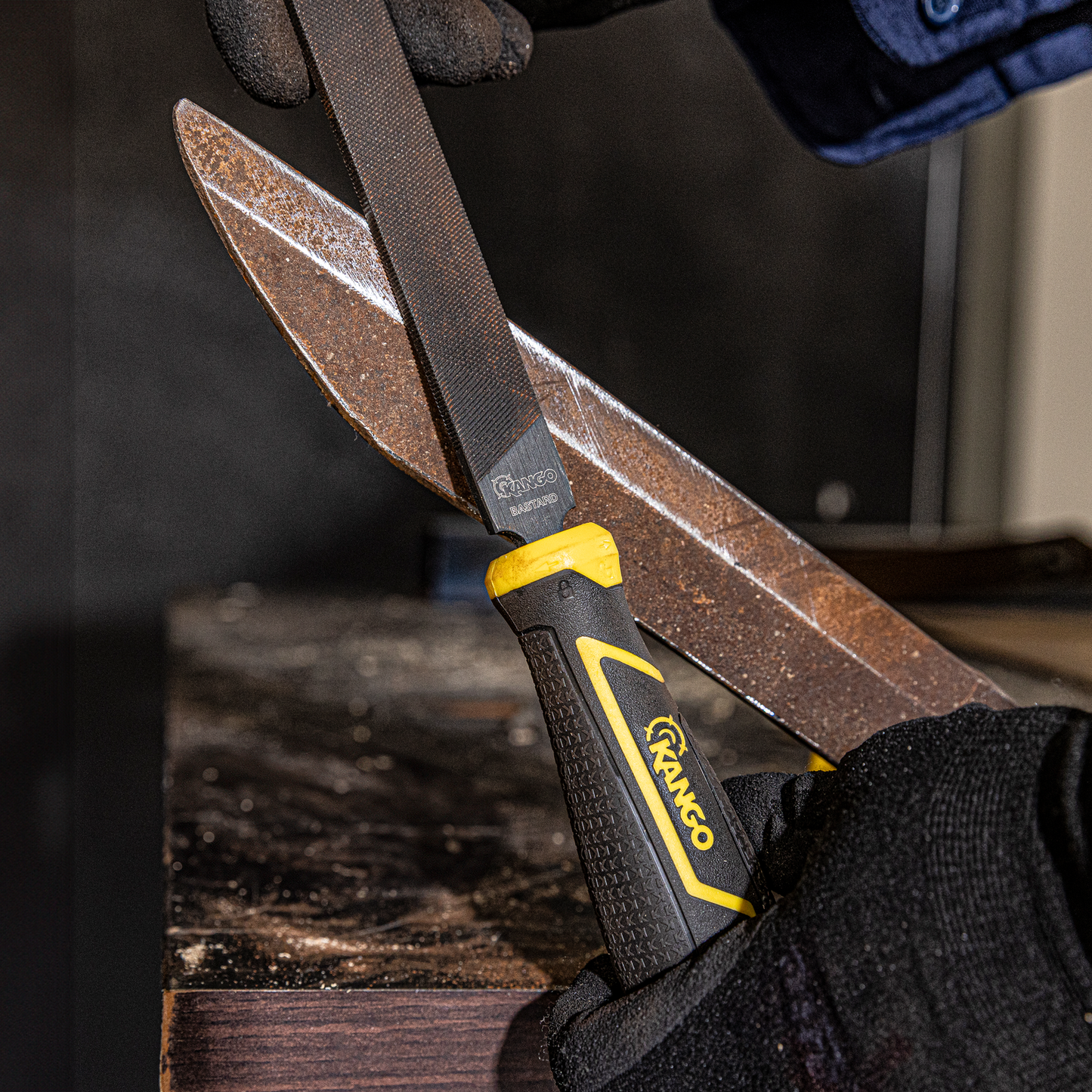Kango Half Round Cabinet Bastard Cut Rasp - 200mm