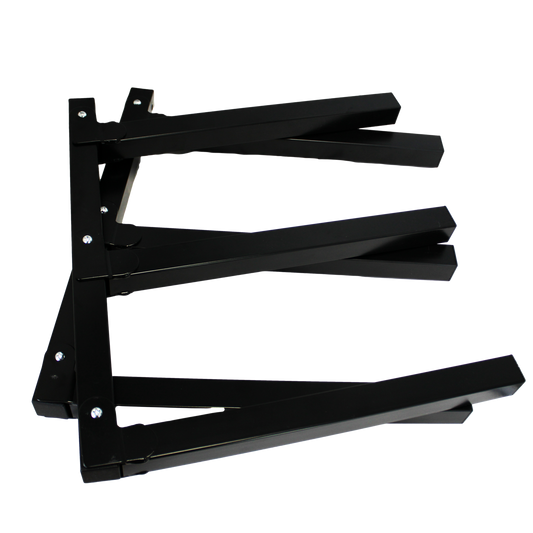 Storease Wall Storage System Utility Racks - 265 x 75 x 450mm - Black - 2 Pack