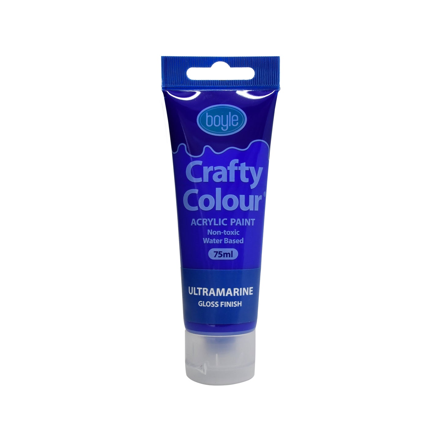 Boyle Crafty Colour Acrylic Paint - 75ml - Ultramarine