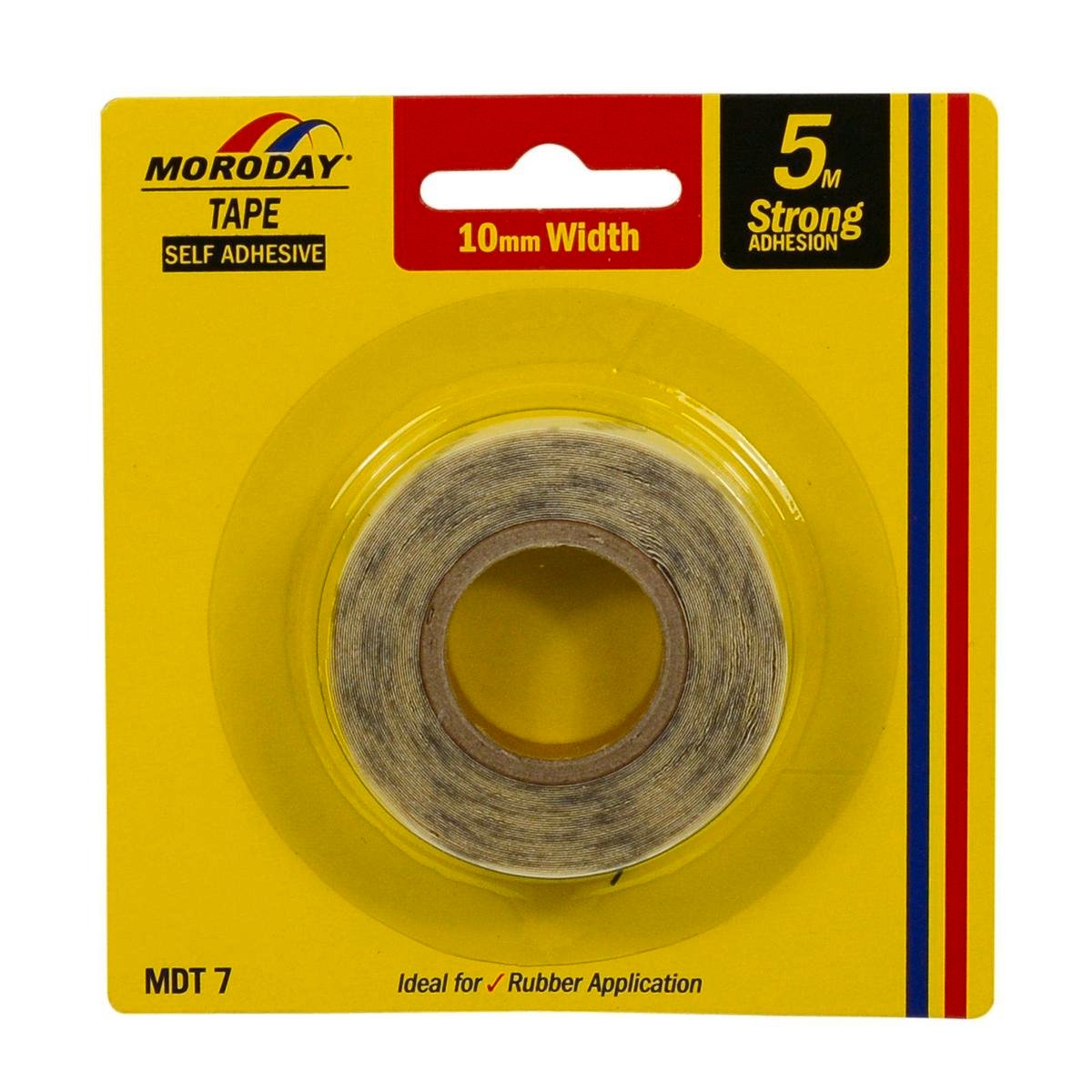 Moroday Self Adhesive Tape - 10mm x 5m - Strong Adhesion - Easy Peel