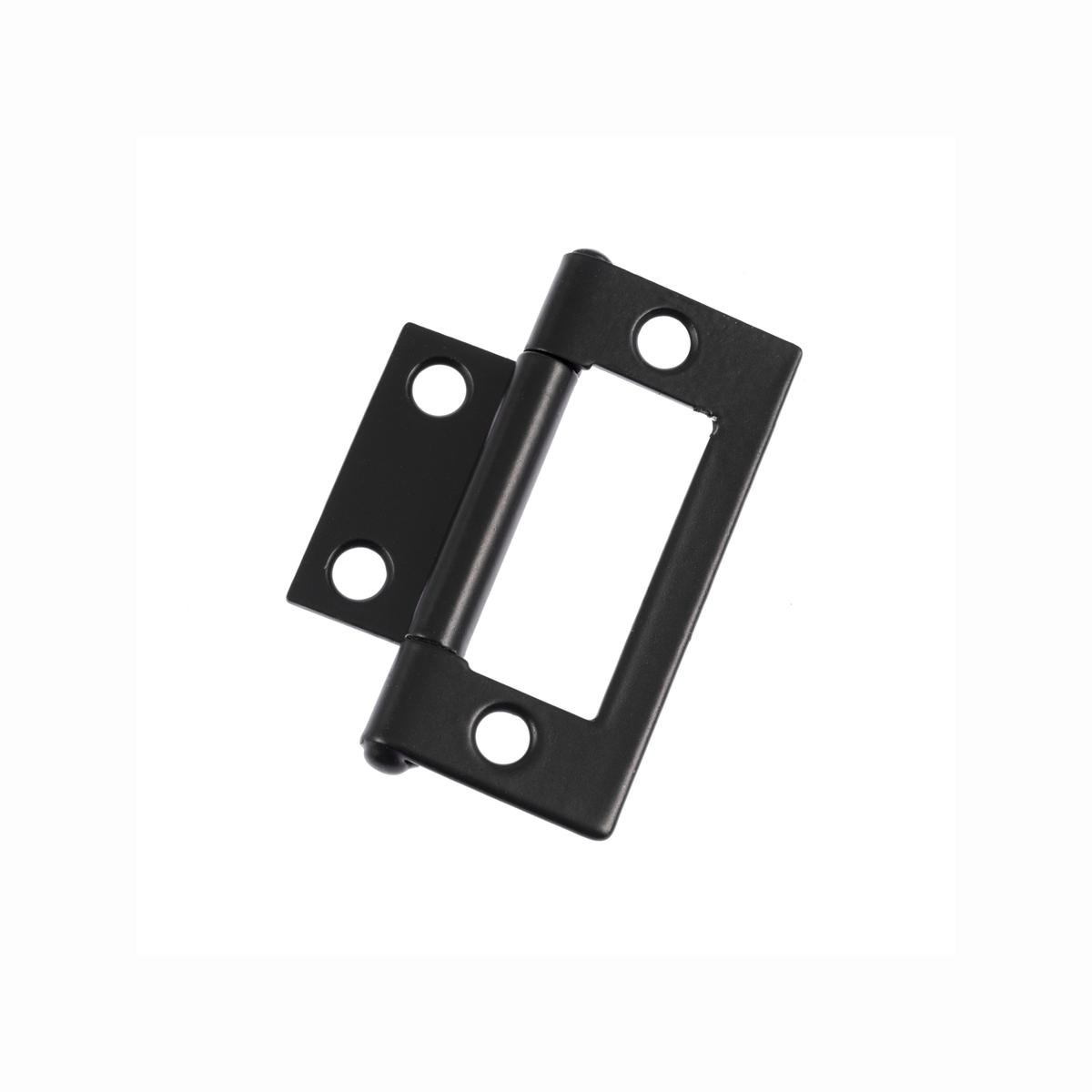 Lane Easy Fit Hinge - 50mm - Steel - Matte Black Finish - 2 Pack