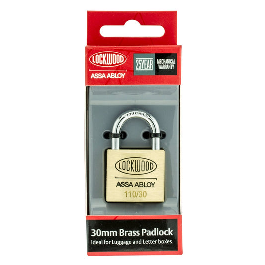 Lockwood Padlock - 30mm - Brass