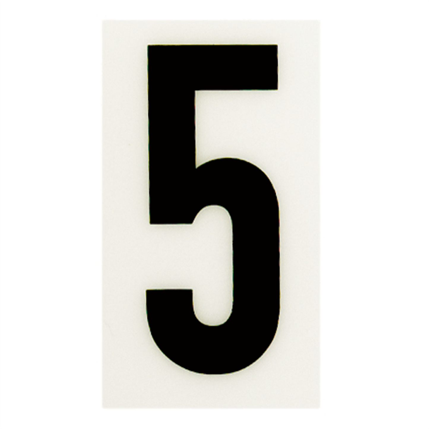 Sandleford Self Adhesive House Number 5 - 85mm - White
