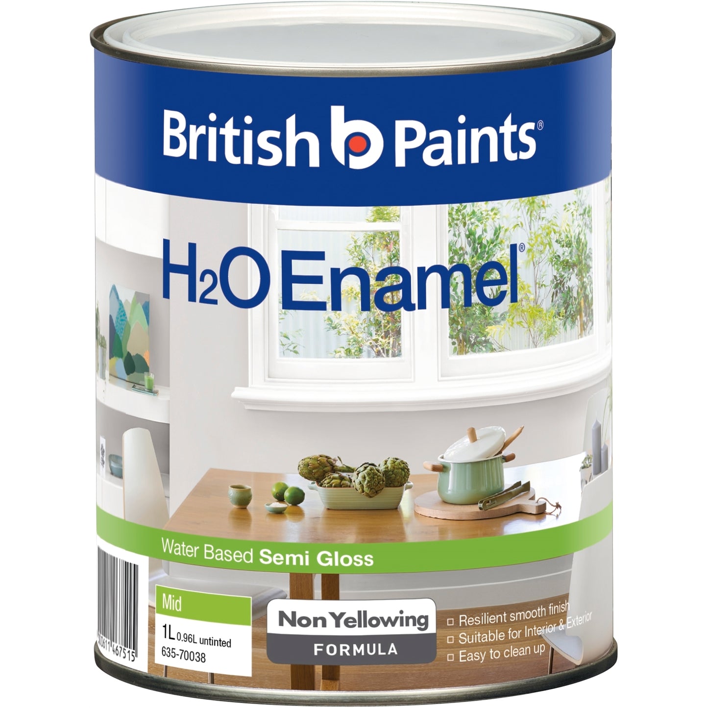 British Paints H2O Enamel - 1L
