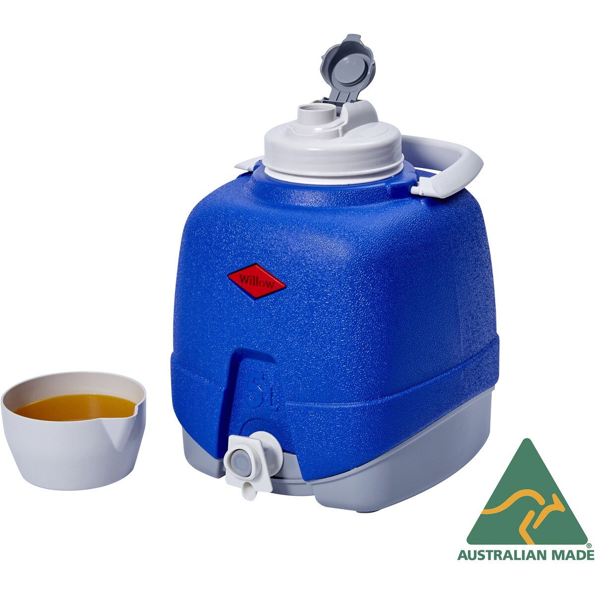 Willow Alpine Jug With Tap Blue 5 Litres Each