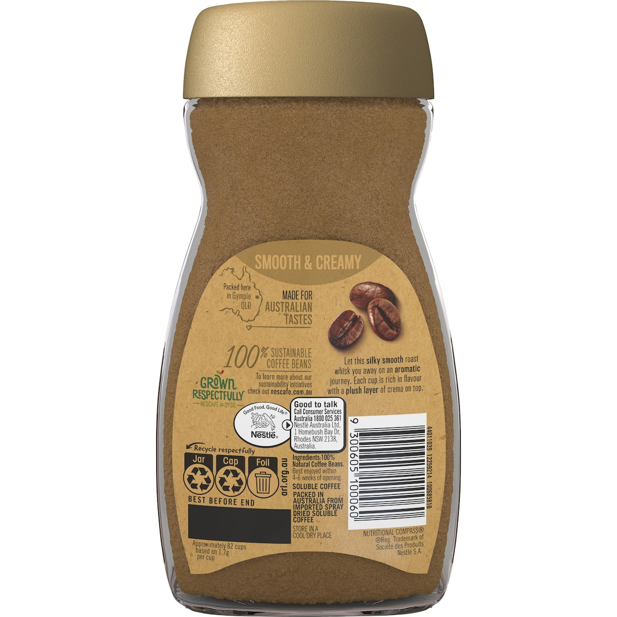 Nescafe Blend 43 Smooth & Creamy Instant Coffee Jar 140g