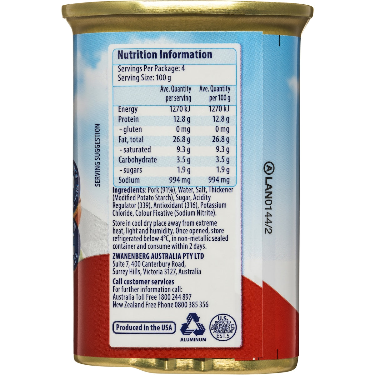 Plumrose Ham Spiced 340g