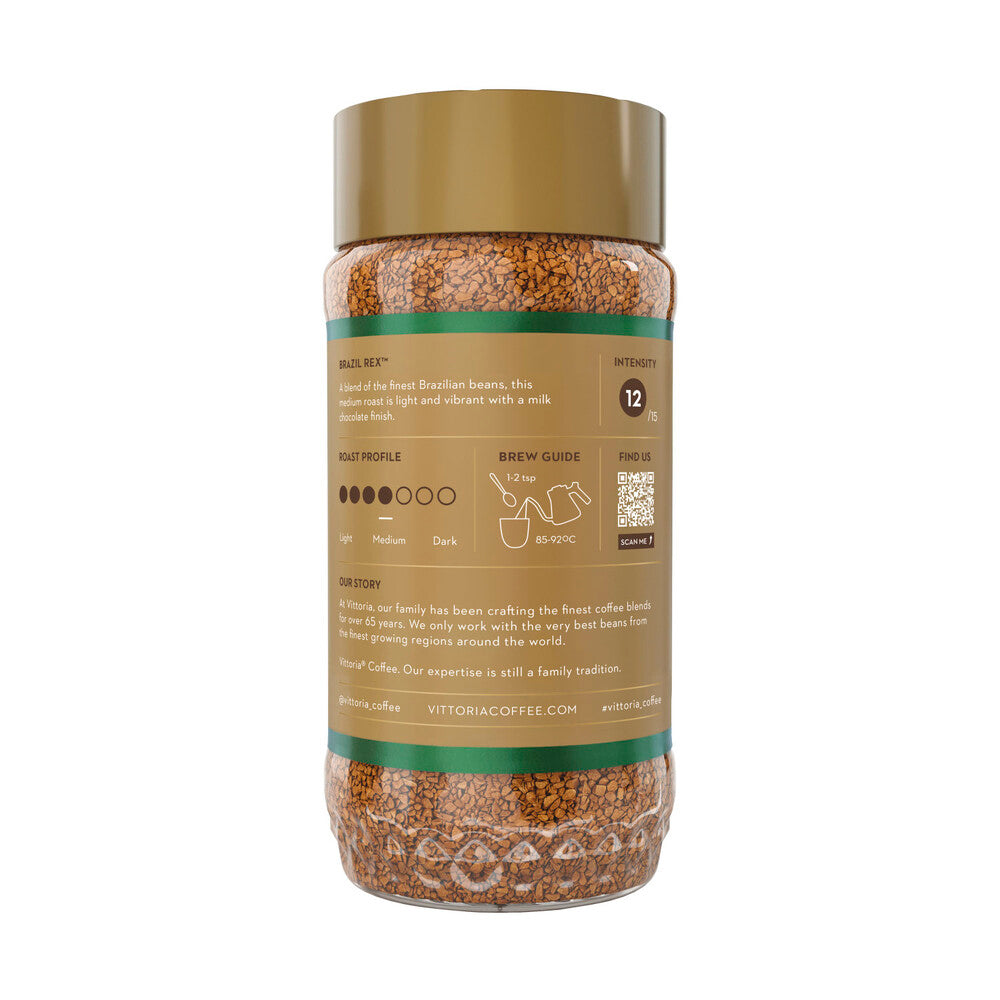 Vittoria Freeze Dried Brazil Rex Instant Coffee - 200g