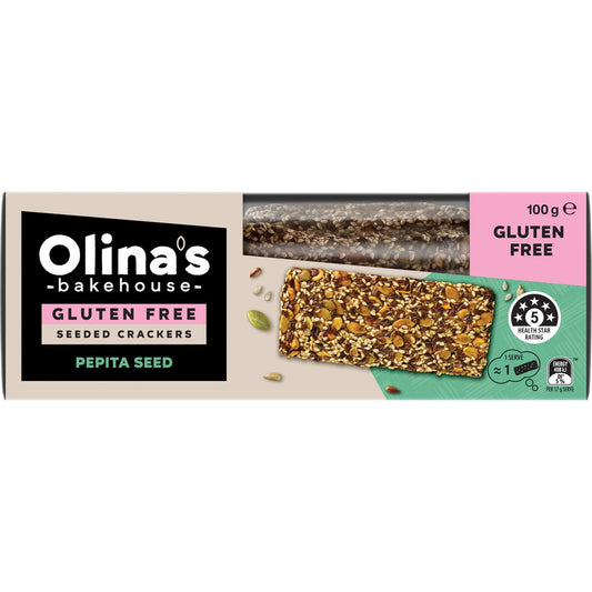 Olinas Bakehouse Gluten Free Crackers Pepita Seed 100g