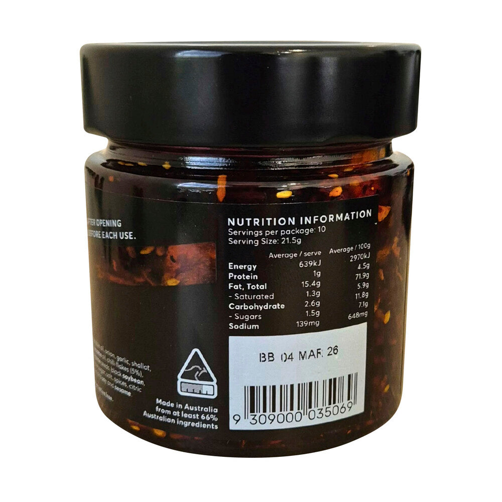 Killer Condiments Supercharged Crispy Chilli Oil - 215g