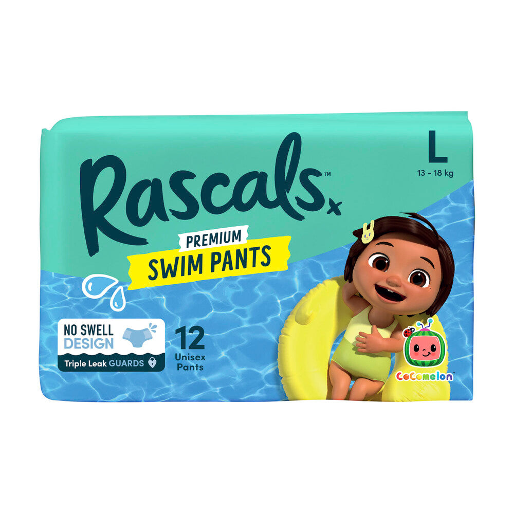 Rascals Premium Swim Pants Large (13-18kg) - 12 Pack