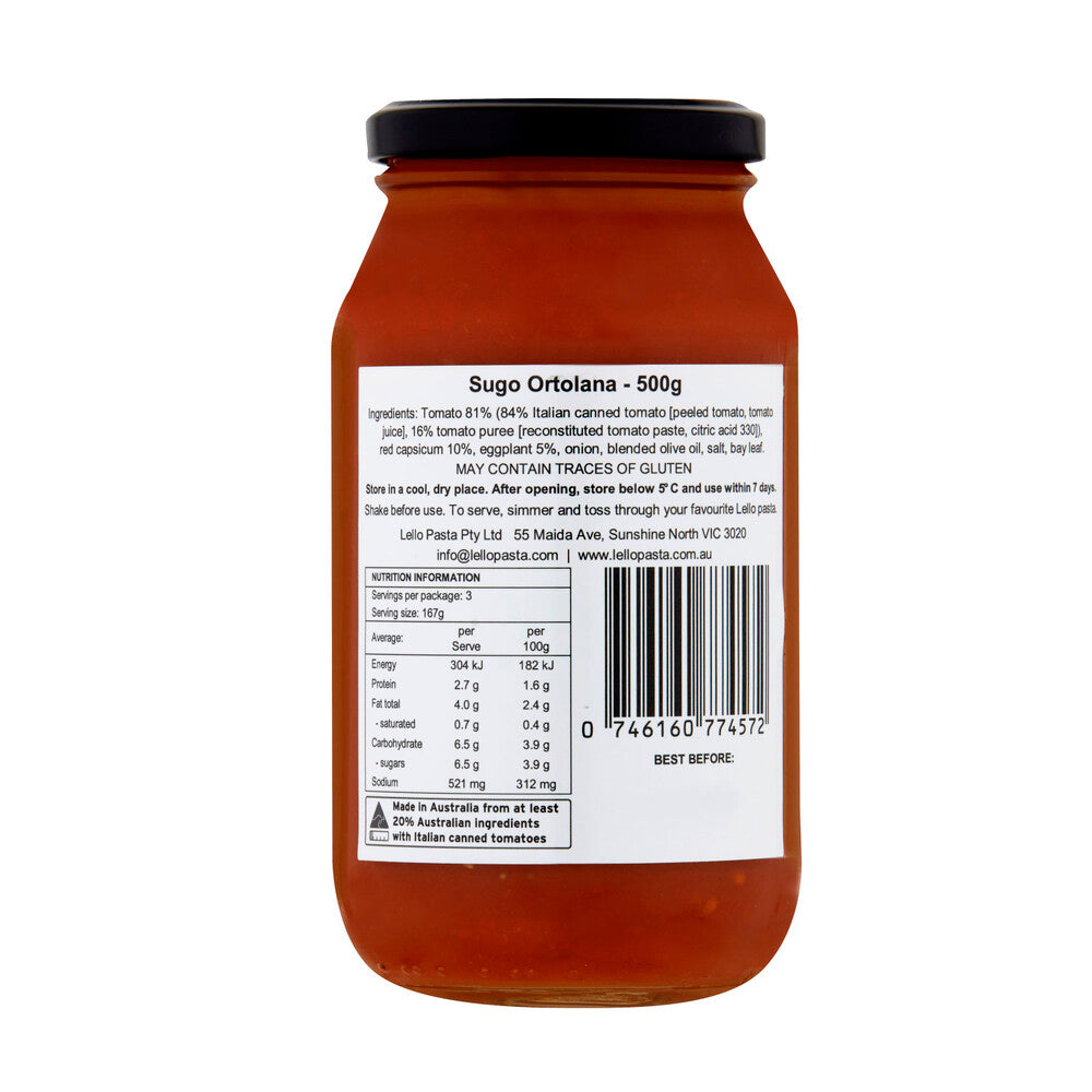 Lello Ortolana Sugo - 500g