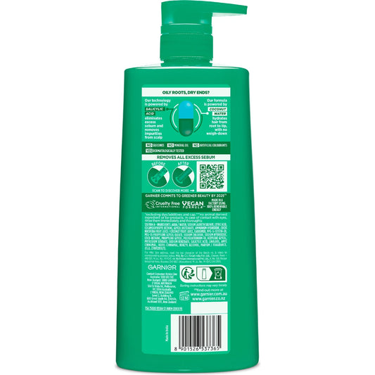Garnier Fructis Coconut Water Shampoo Shampoo 850mL