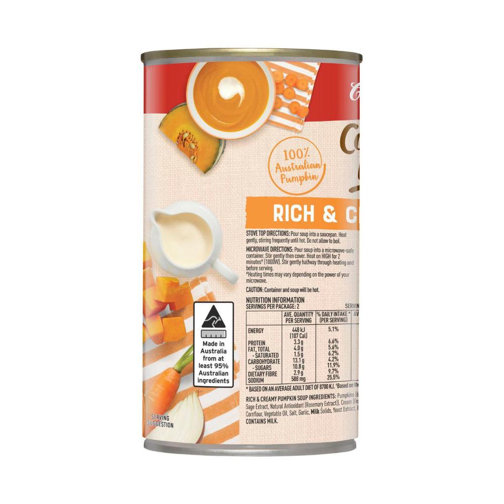 Campbell's Country Ladle Soup Can Rich & Creamy Pumpkin - 500g