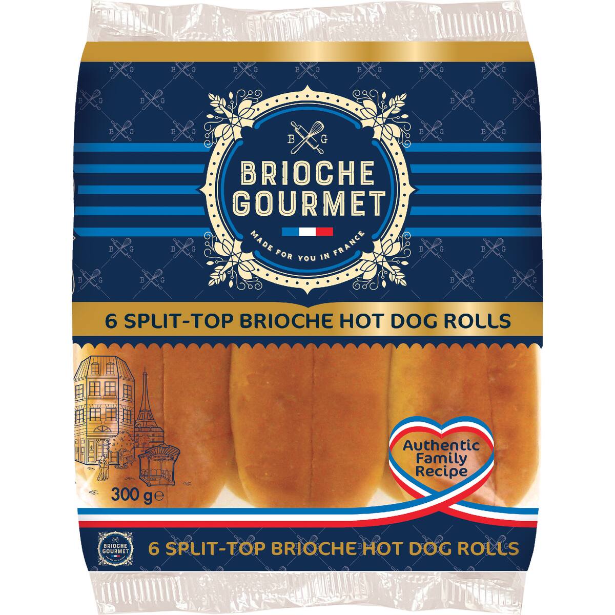 Brioche Gourmet Hot Dog Rolls 6 Pack