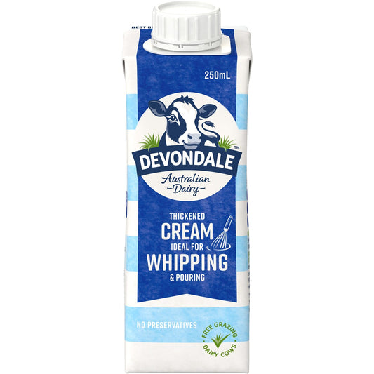 Devondale Thickened Cream Long Life Uht Cream 250ml