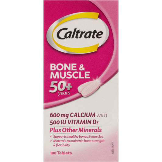 Caltrate Bone & Muscle 50 Plus With Calcium & Vitamin D3 100 pack