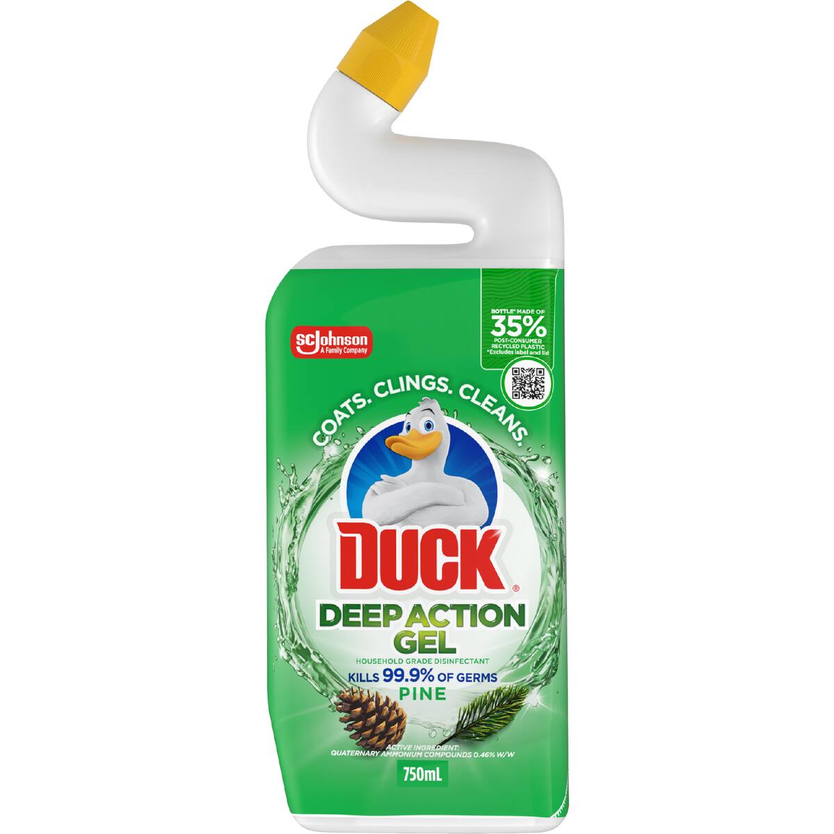 Duck Deep Action Gel Toilet Cleaner Pine 750ml