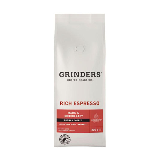 Grinders Rich Espresso Ground Coffee - 200g
