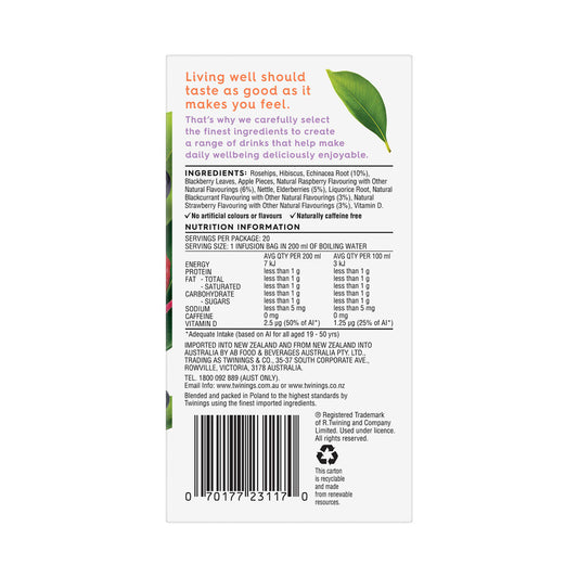 Twinings Live Well Immune Support - 20 pack