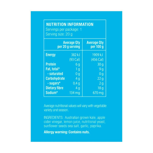 Nudus Bites Kale Chips Cracking Seasalt - 20g