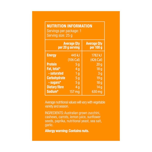 Nudus Bites Zucchini Chips Cheezy Vegan - 25g