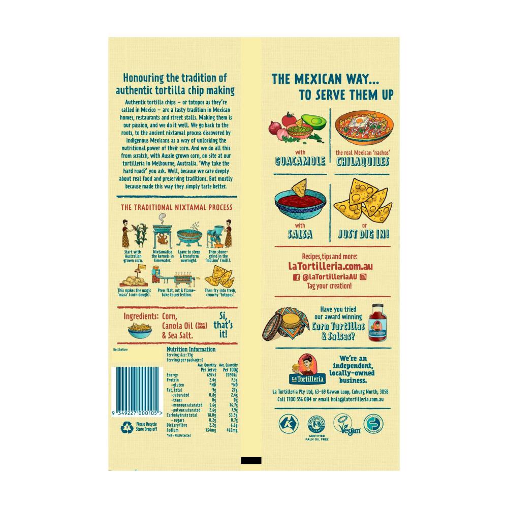 La Tortilleria Totopos - 200g