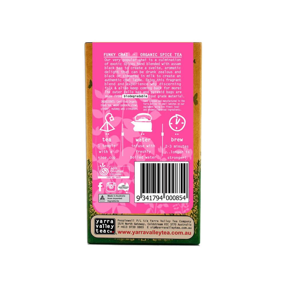 Yarra Valley Funky Chai Organic Tea - 15 Pack