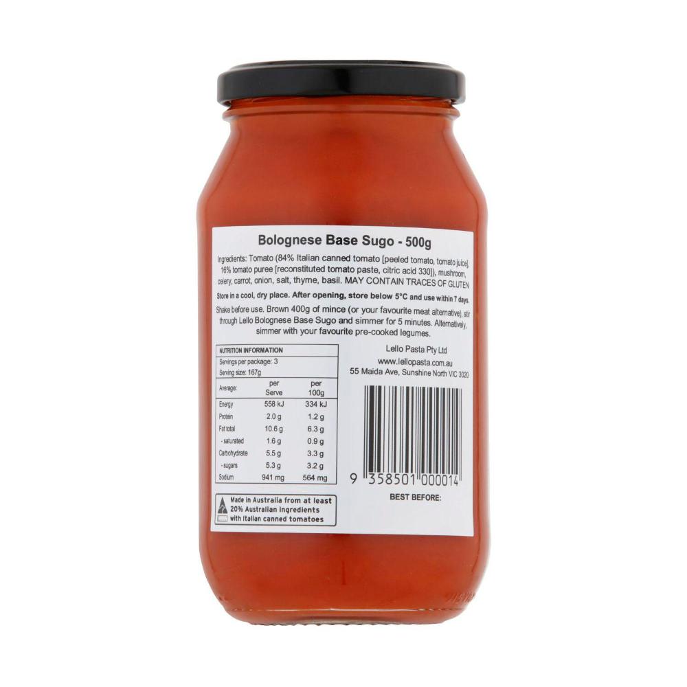 Lello Vegan Bolognese Sugo - 500g