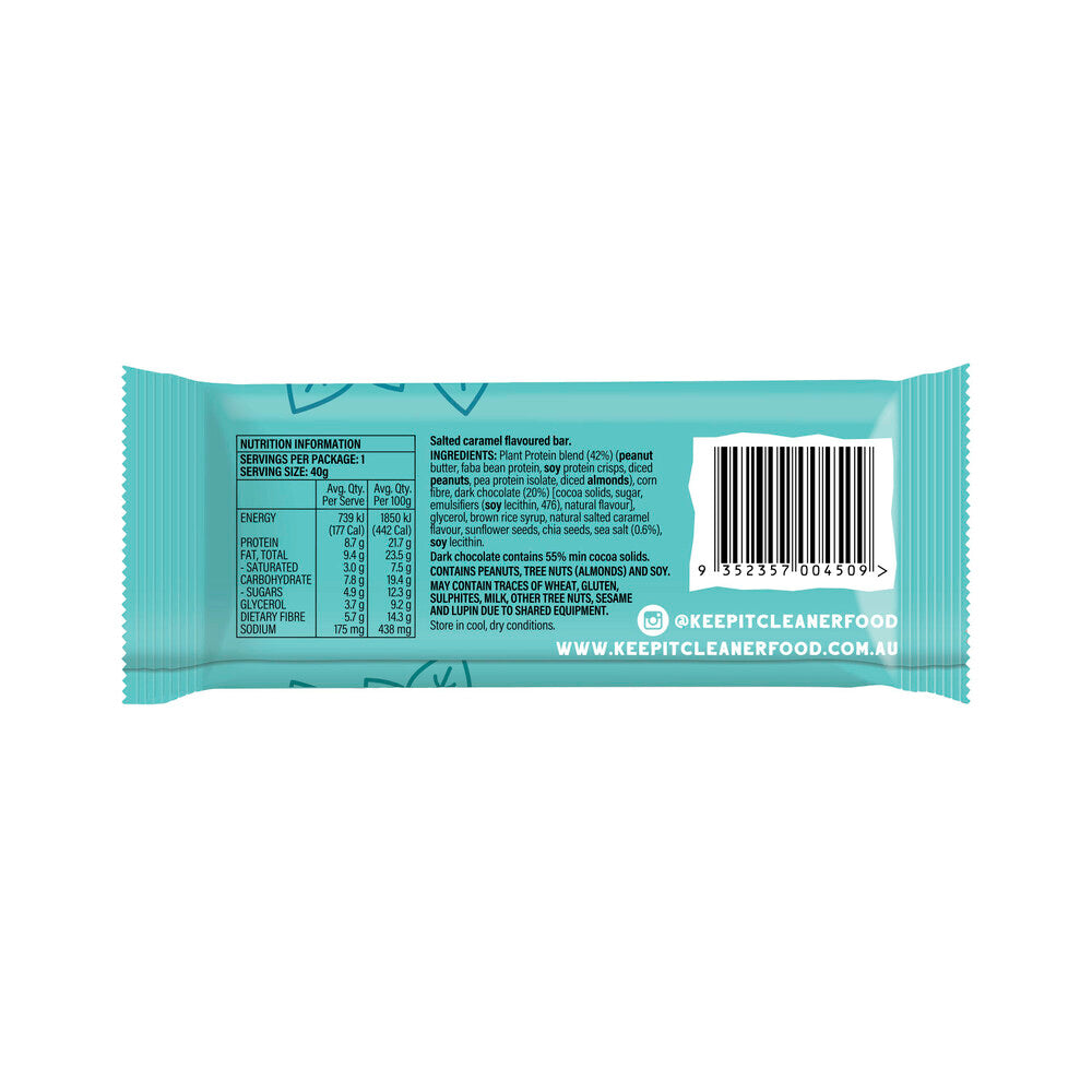Keep It Cleaner Plant Based Protein Bar Salted Caramel - 40g